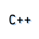 A thumbnail with the text: C++